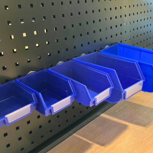 Pegboard-Mount Plastic Parts Bin