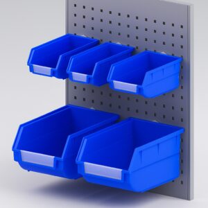 Pegboard Plastic Parts Bins – 5 Sizes Available