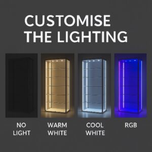 Custom Display Cabinet Lighting – LED Strips & Spotlights (Payment Link)