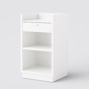0.6m Silver Retail Counter Unit – Flat Pack