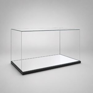Premium Frameless Glass Display Case with Mirror Base — Suits Large LEGO Icons Builds (1100mm)