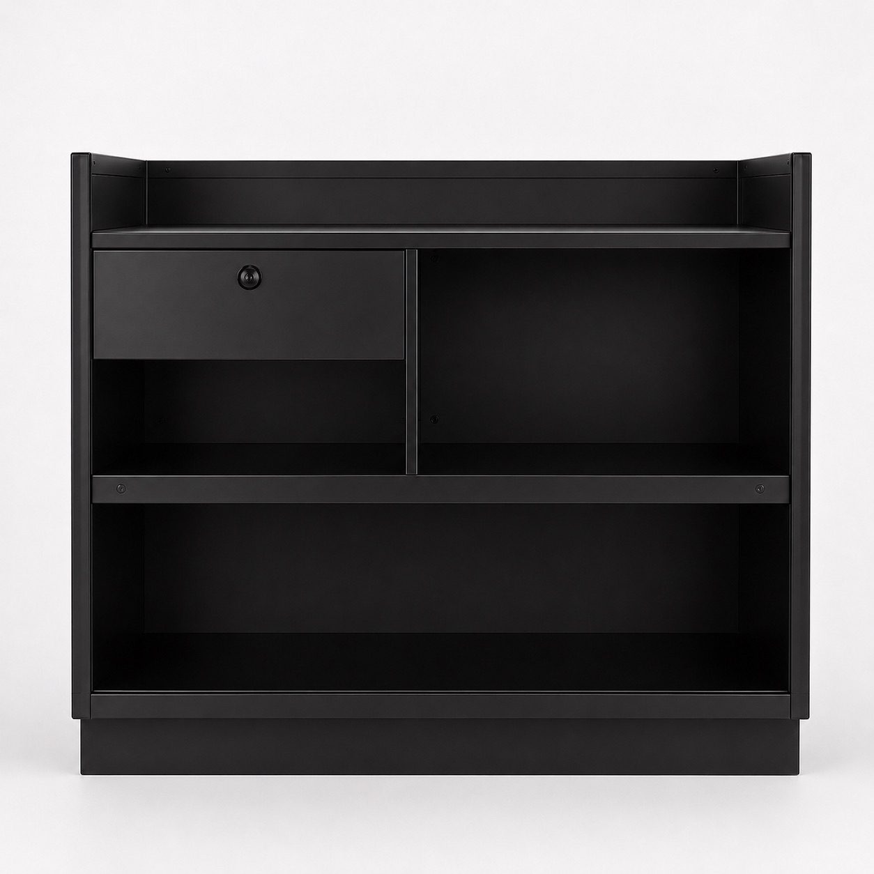 1.2m Black Retail Counter Unit – Flat Pack - Hobbs Displays