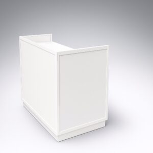 1.2m Silver Retail Counter Unit – Flat Pack