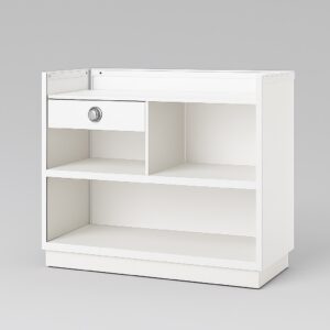 1.2m Silver Retail Counter Unit – Flat Pack