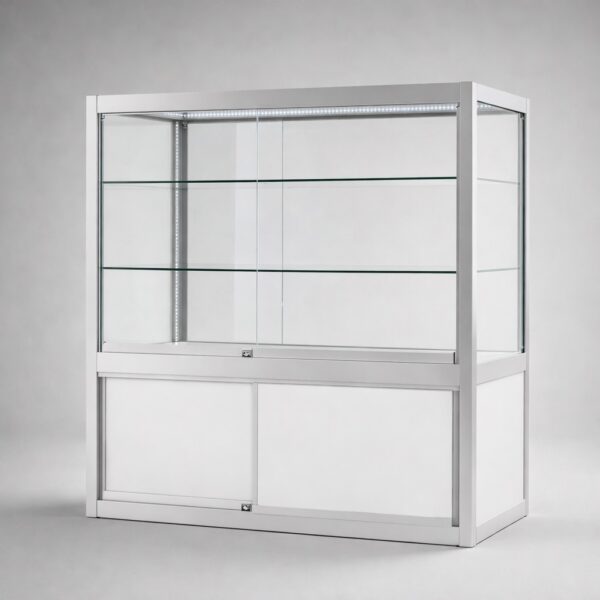 LuxLine™ Classic Counter Storage Glass Display Cabinet - Hobbs Displays