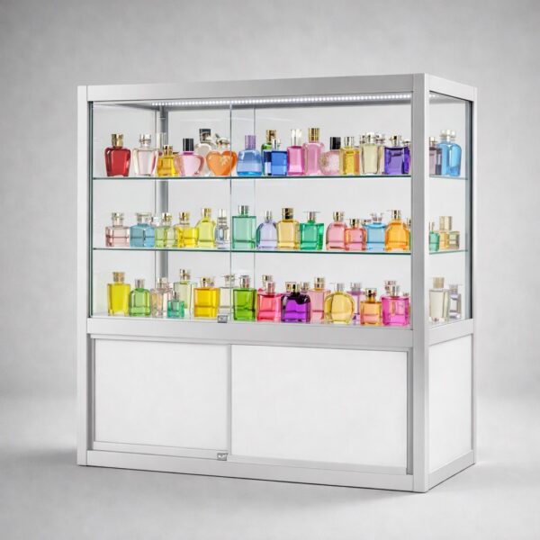 LuxLine™ Classic Counter Storage Glass Display Cabinet - Hobbs Displays