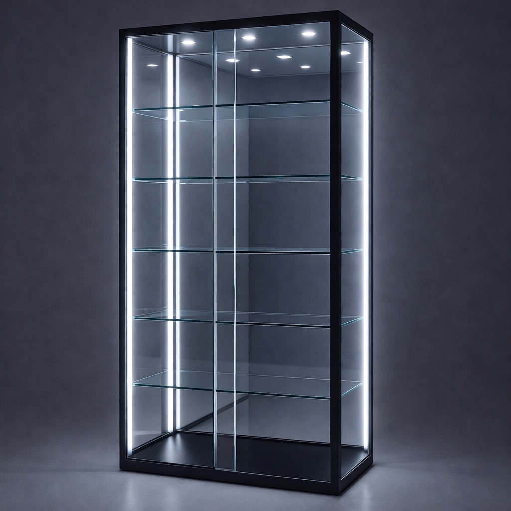 LuxGuard™ Mirror Glass Display Cabinet - Image 4