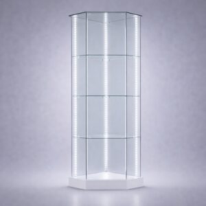 ClearEdge™ Counter Corner Glass Display Cabinet
