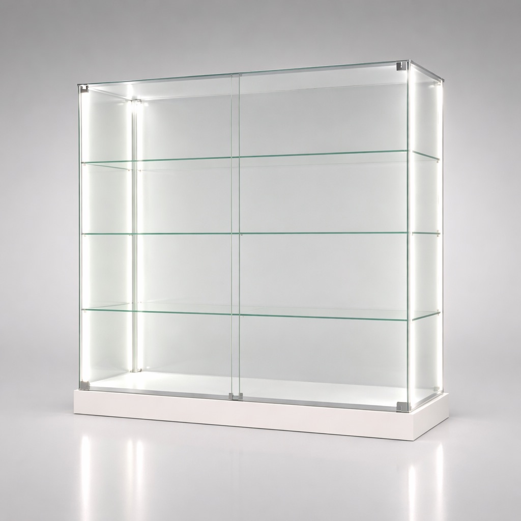 ClearEdge™ Wide Counter Glass Display Cabinet