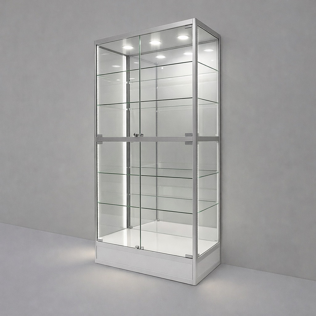 LuxCore™ Dual Mirror Glass Display Cabinet - Image 3