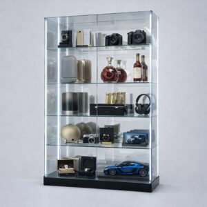 ClearEdge™ Wide Mirror Glass Display Cabinet