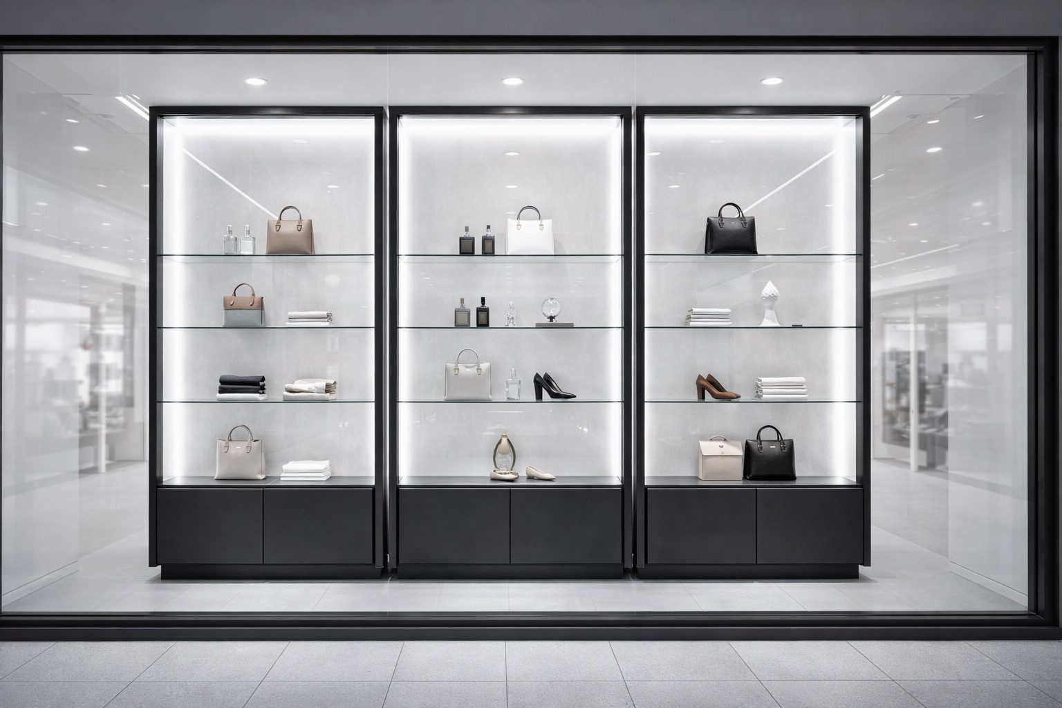 6000K cool white LED cabinet lighting