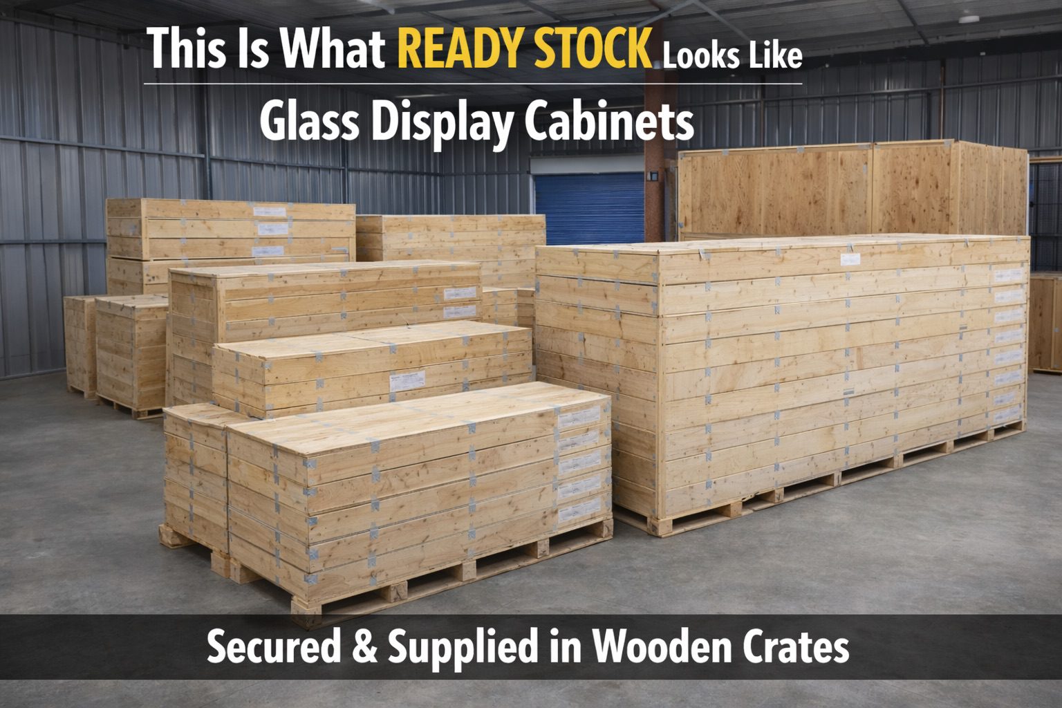 Hobbs Displays glass display cabinet freight