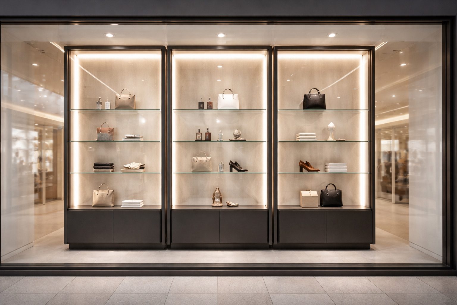 Window Display System Commercial Glass Display Cabinets Perth | Hobbs Displays