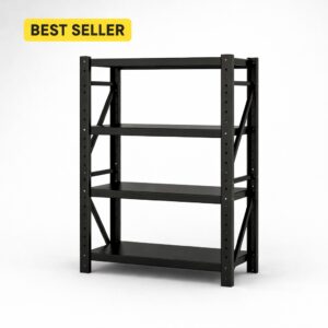 200kg Steel Shelving – 1.6m High – 400mm Deep (Single Bay)