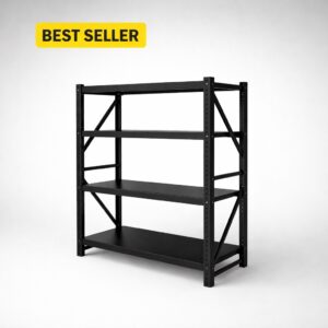 200kg Steel Shelving – 1.6m High – 600mm Deep (Single Bay)
